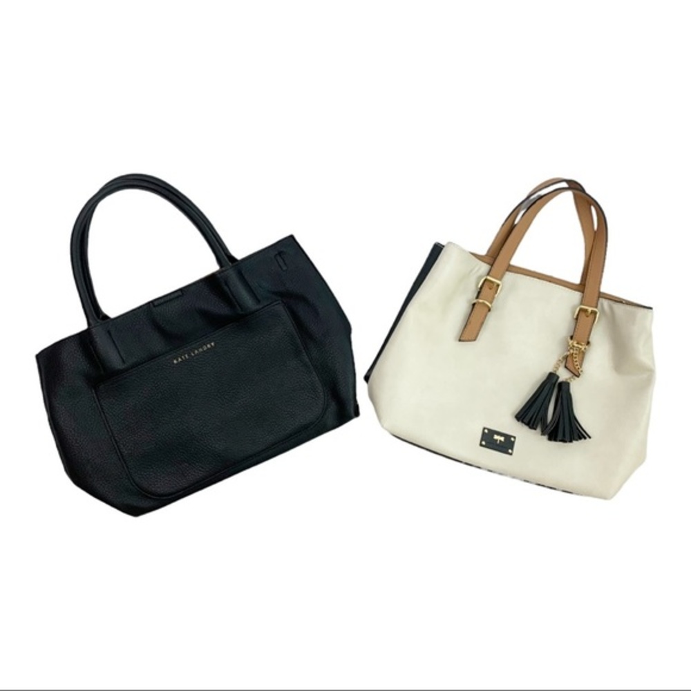 Bundle of Kate Landry Black White Brown Leather Purses